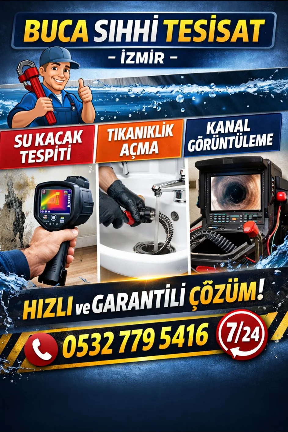 Buca Sıhhi Tesisat hizmet afişi